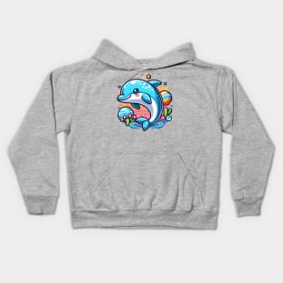 Endearing Dolphin Kids Hoodie